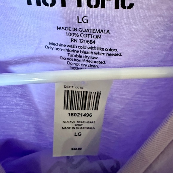 Evil Bear Women's Crop Top Large - Picture 2 of 4